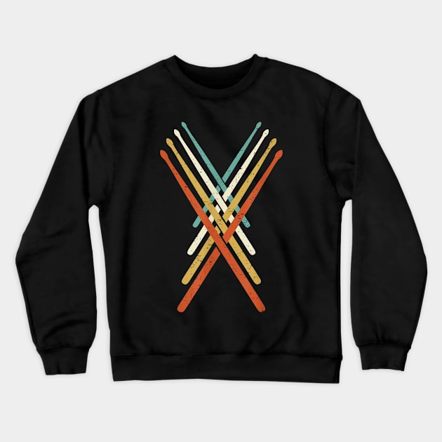 Cool Drumming Sticks Drummer Drums Percussion I Vintage Crewneck Sweatshirt by elmiragokoryan